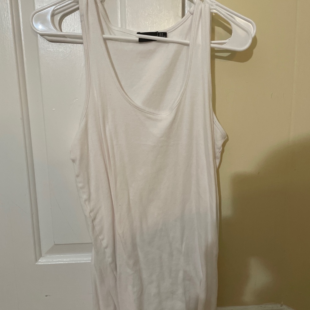 Pretty little thing white tank dress